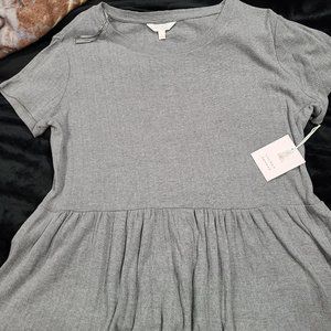 LAUREN CONRAD SHORT SLEEVE BABYDOLL SWEATER